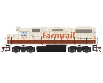 Roundhouse 16345 HO Scale GP38-2 Farmrail Grainbelt Corporation GNBC 2314 DCC