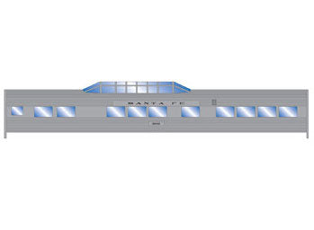 Roundhouse 88017 HO Scale Streamlined Vista Dome Santa Fe ATSF 3102