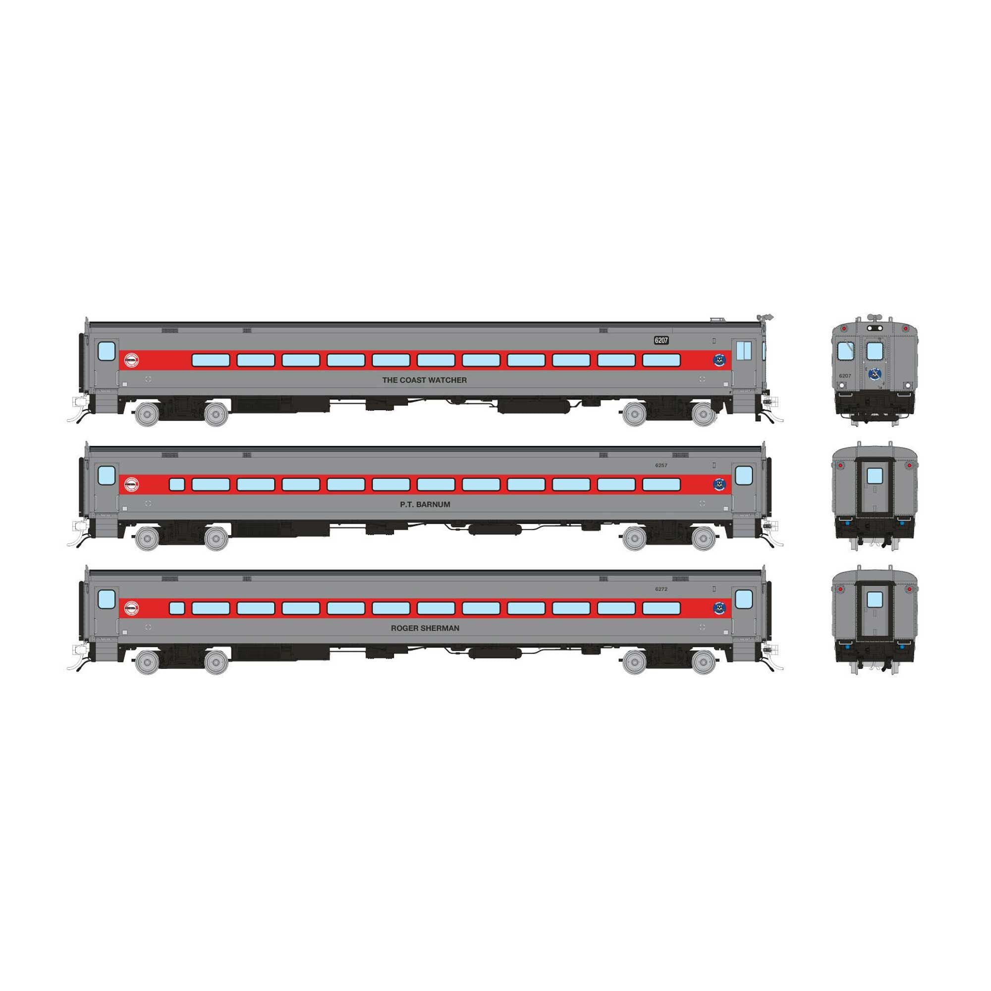 HO Comet Car CDOT Late Set #1 with Cab and Coaches (RPI128532)