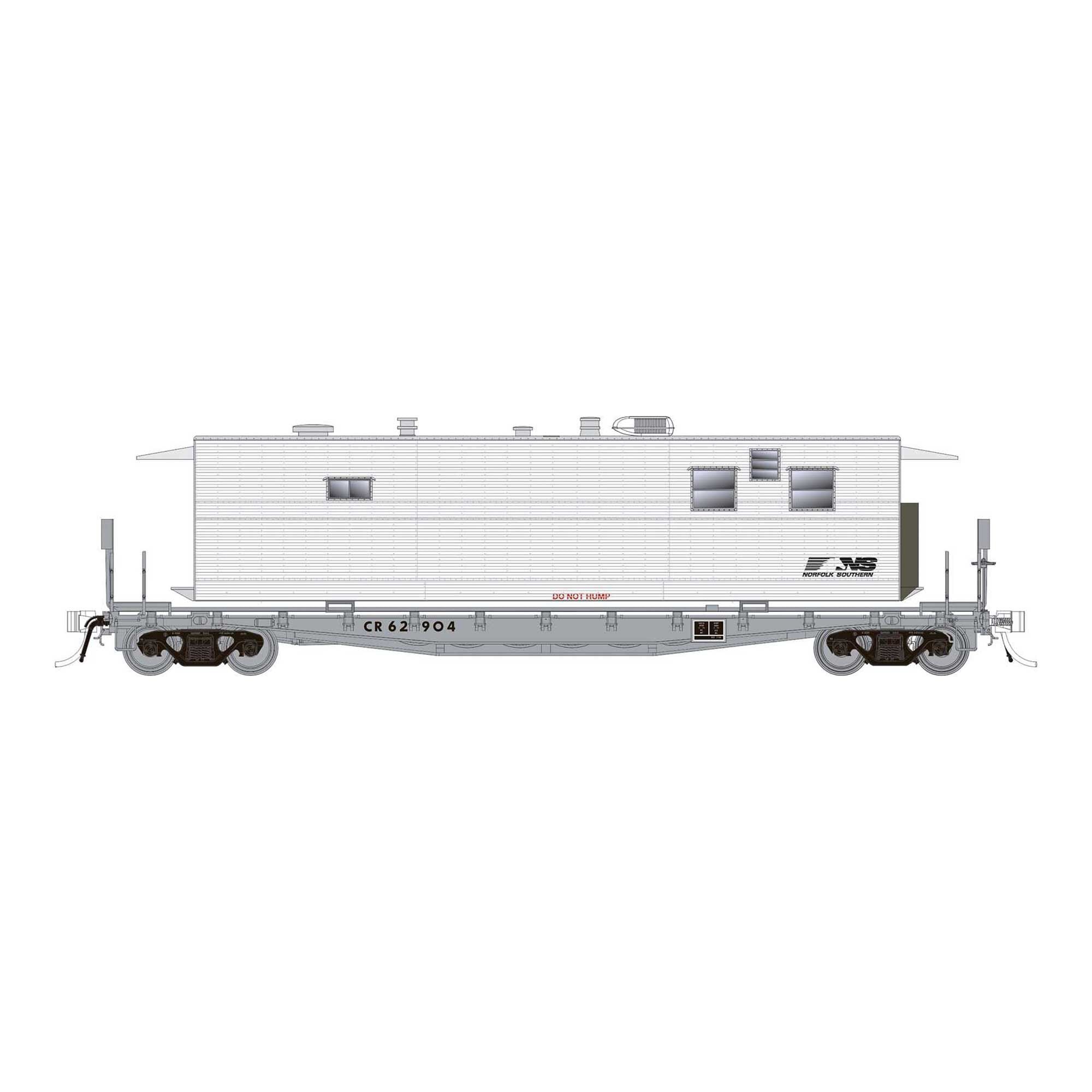 HO F30A 50 Flat Car with Camp Van (RPI138104)