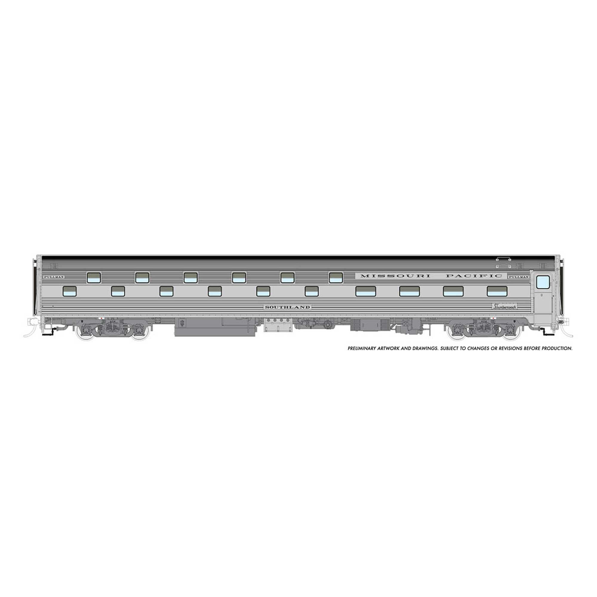 HO Budd Slumbercoach MP Southland 699 Plastic Model (RPI141018)