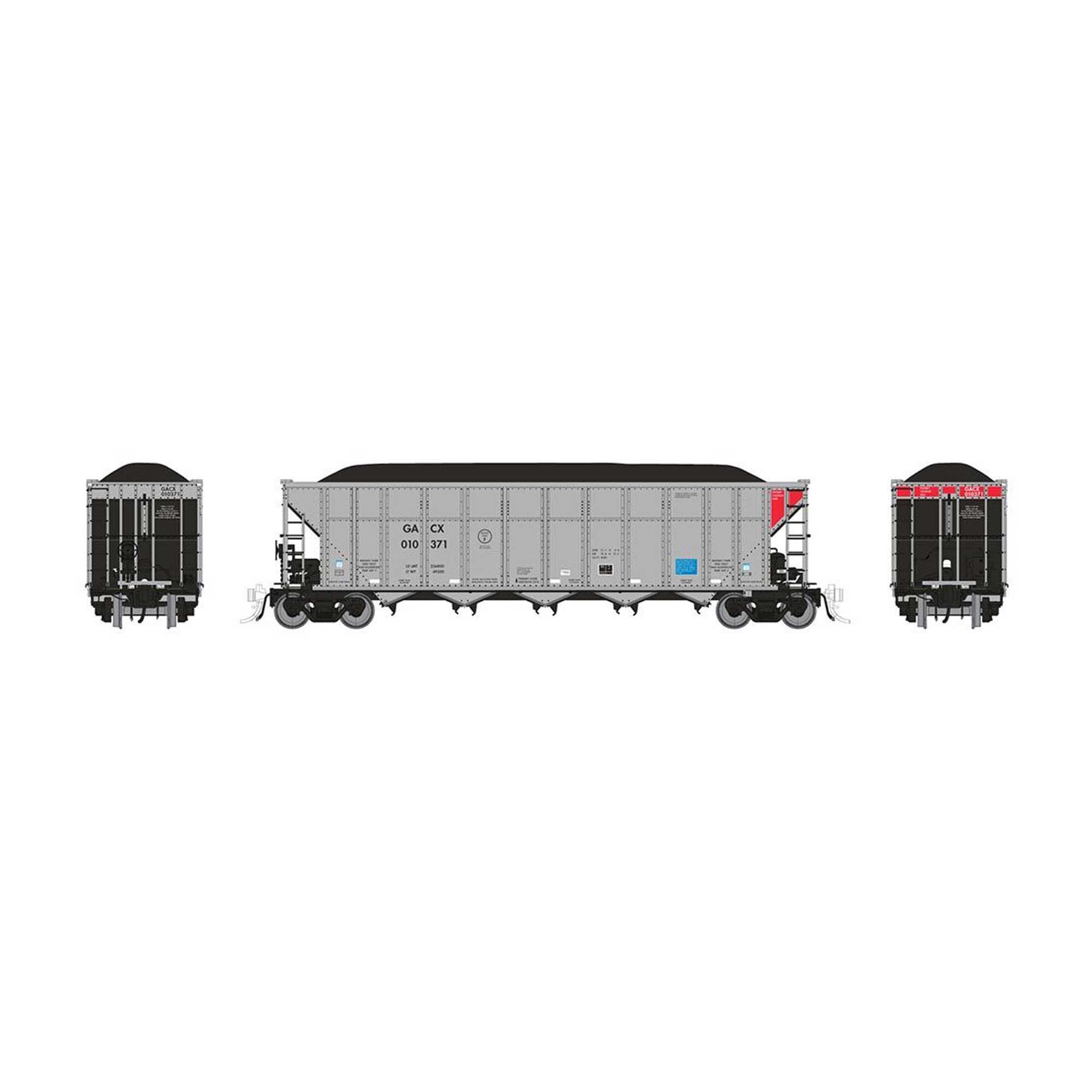 HO AutoFlood III Coal Hopper GACX 6-Pack (RPI169049)