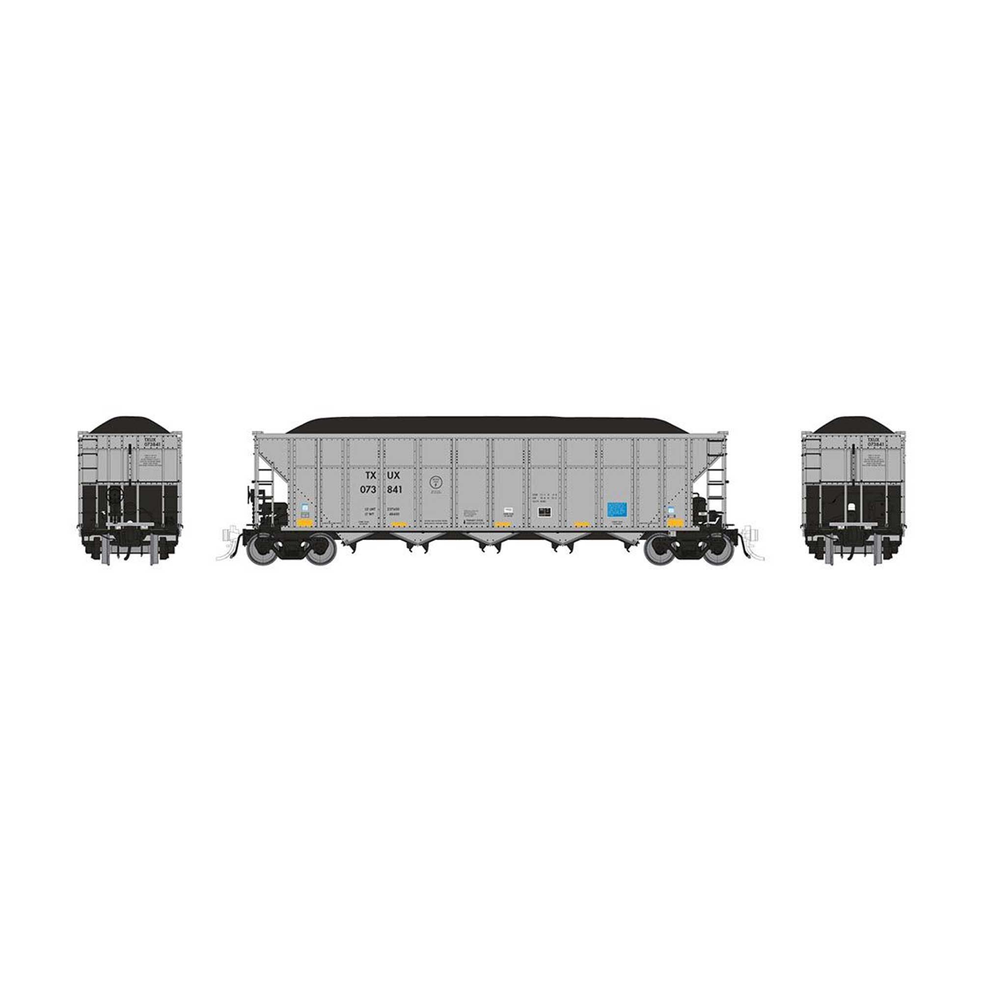 HO AutoFlood III Coal Hopper TXUX Single Car #1 (RPI169058A)
