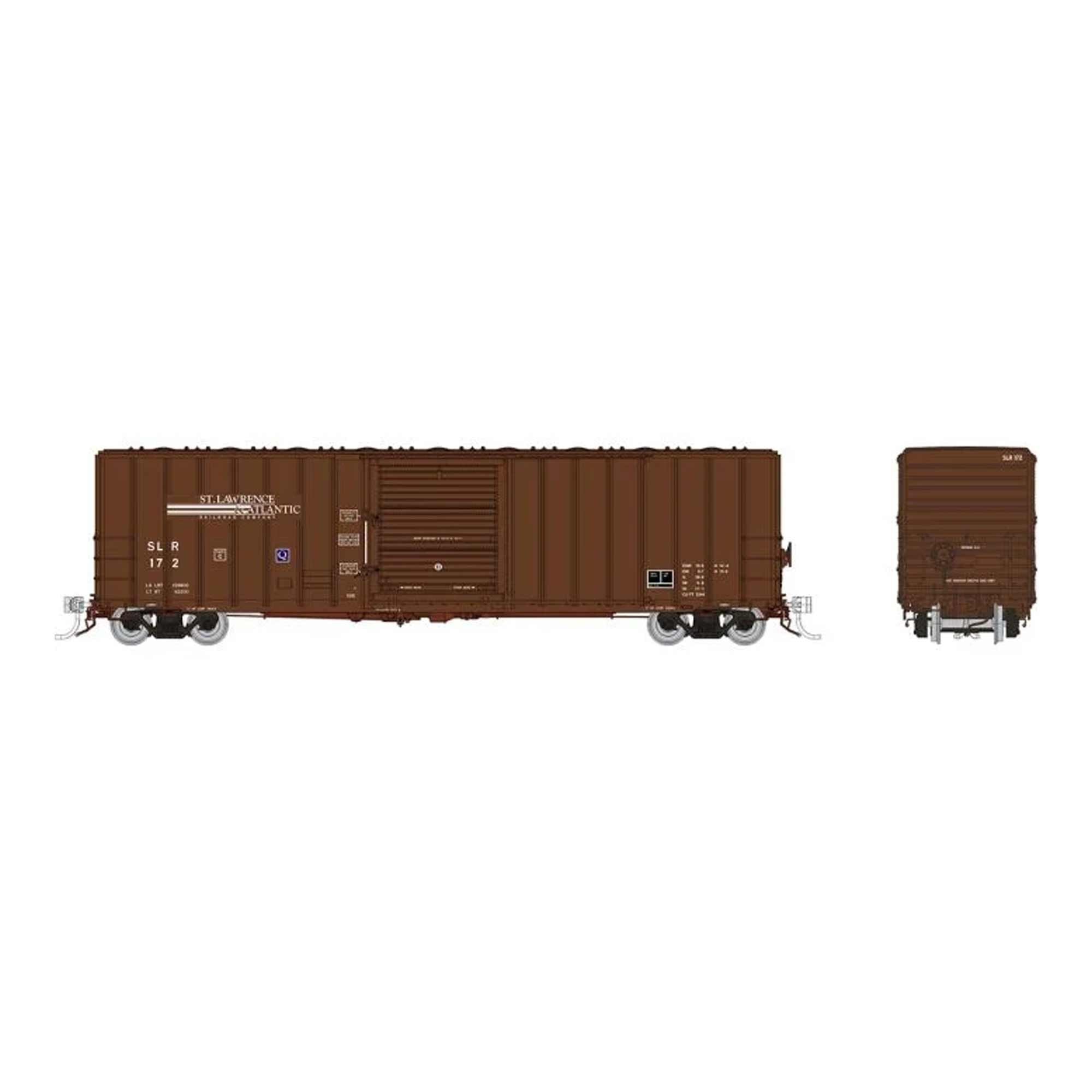 HO PC&F 5317cuft Boxcar SLR Brown (RPI198006A)