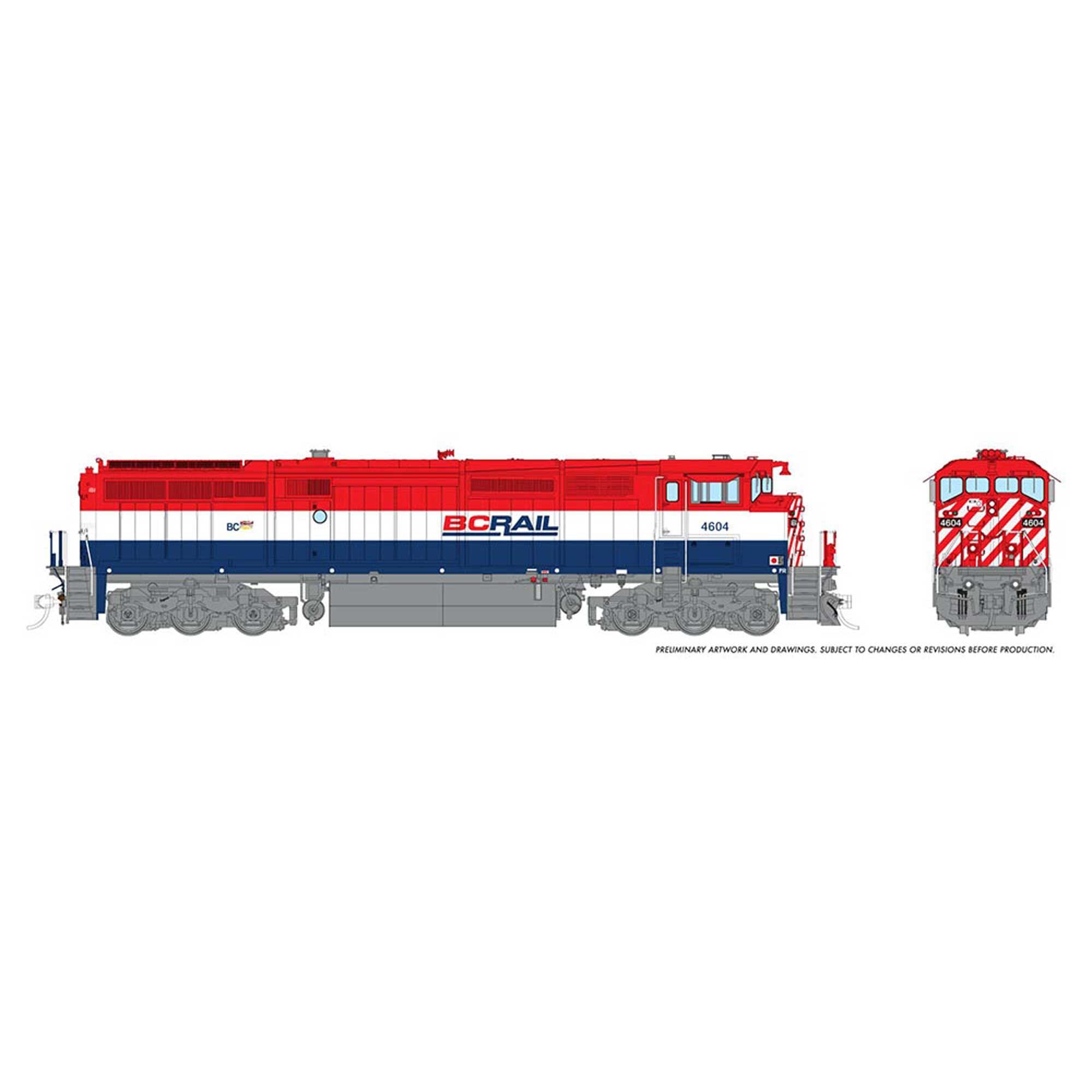 HO Dash8-40CM Locomotive with DCC and Sound (RPI24516)