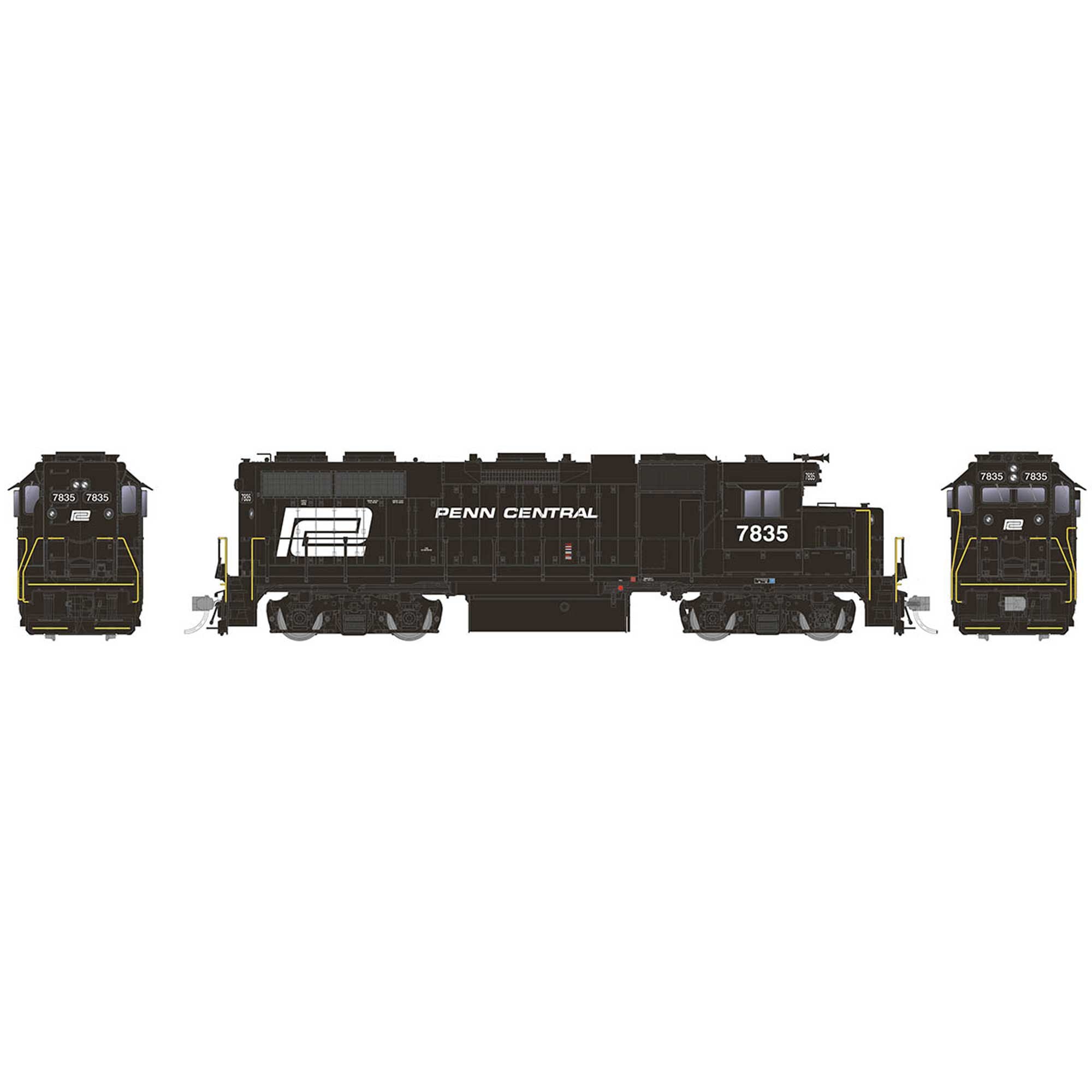HO EMD GP38 Locomotive with DCC and Sound PC #7841 (RPI38522)