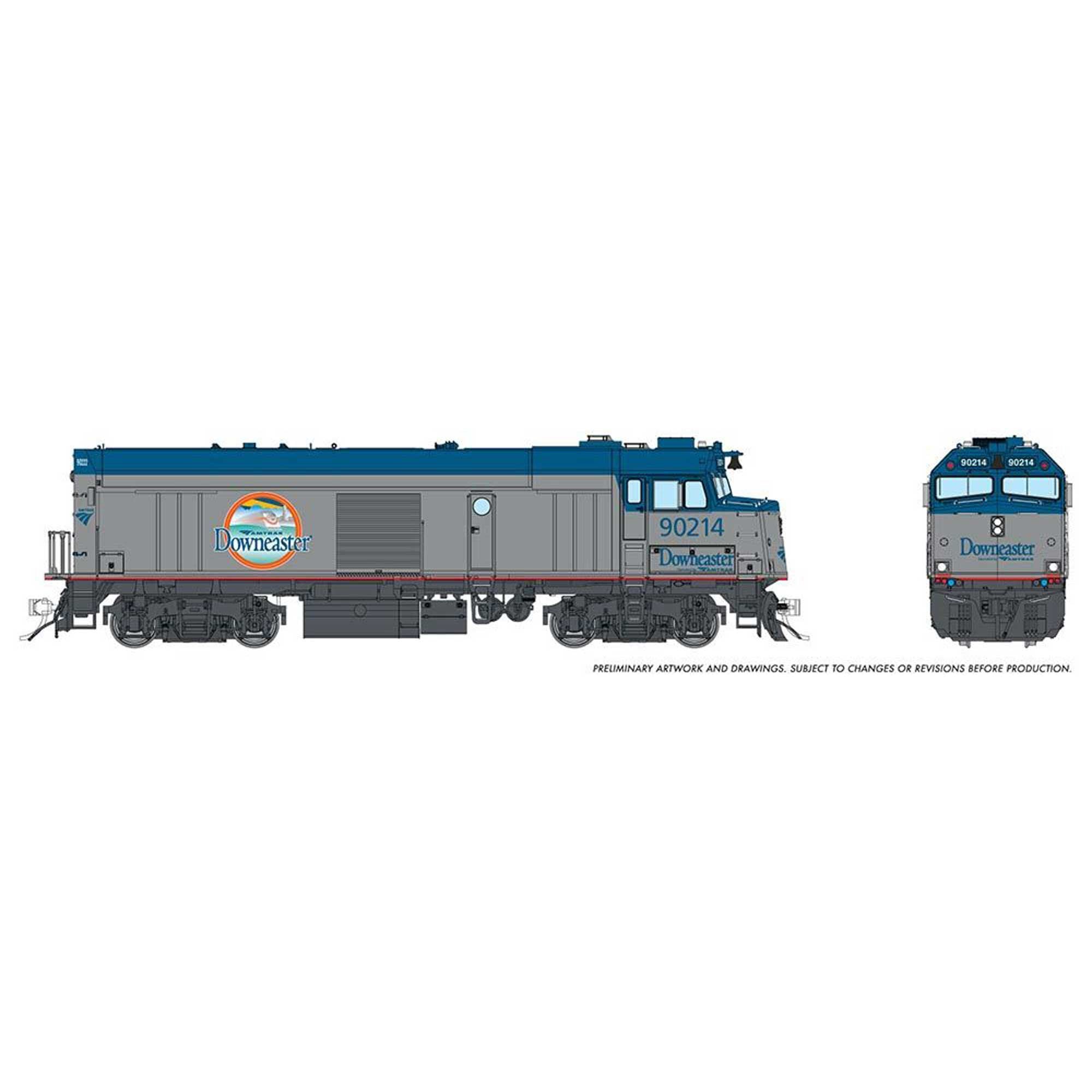 HO Amtrak NPCU Cabbage Non-Powered Control Unit #90214 (RPI81520)