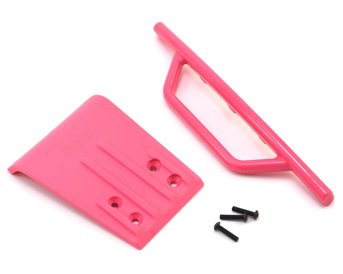 RPM 80957 Pink Front Bumper with Skid Plate for 2WD Slash