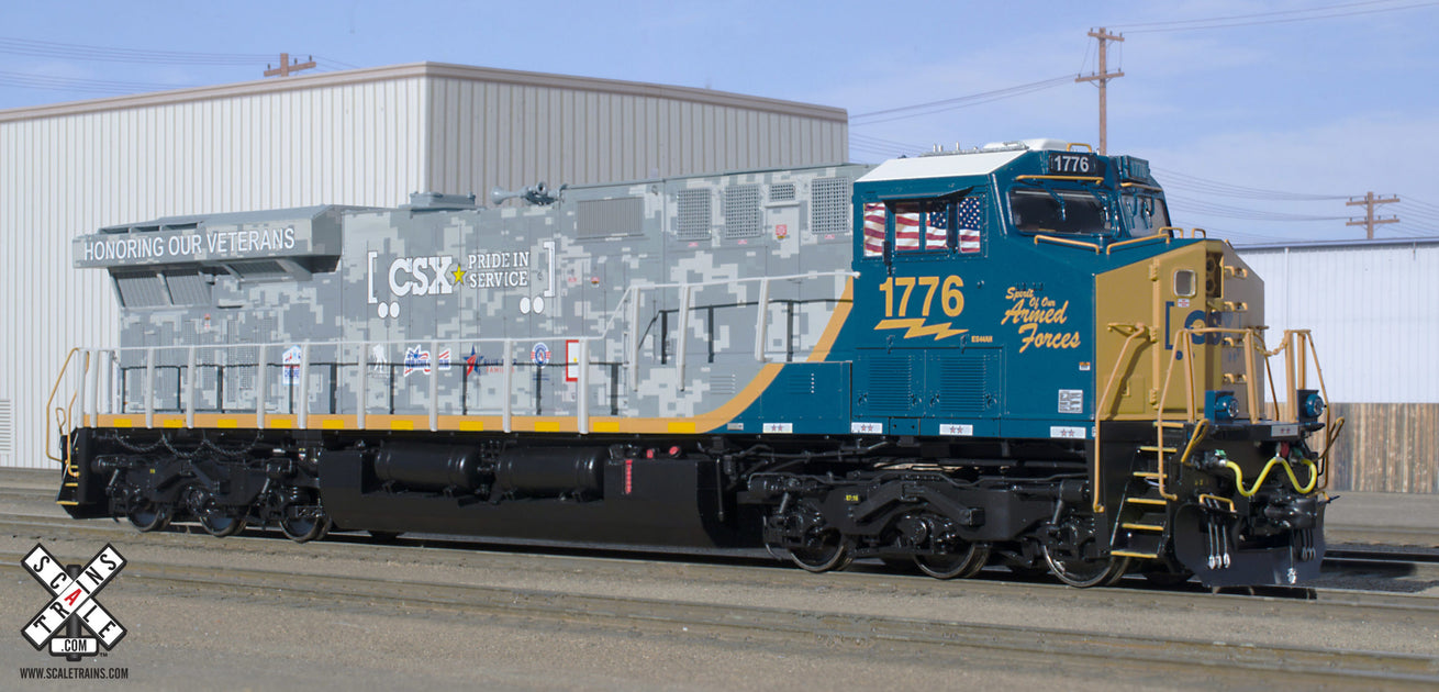 ScaleTrains 32398 Rivet HO Scale GE ES44AH GEVo Armed Forces CSX 1776