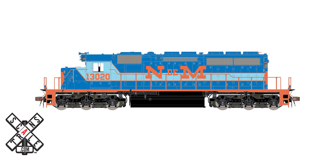 ScaleTrains 32823 Rivet Counter HO Scale EMD SD40-2 N de M 13021 DCC Sound