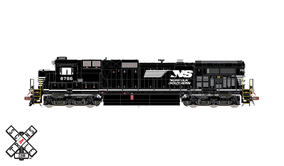 ScaleTrains 32843 Rivet Counter HO Scale GE Dash 9-40C Norfolk Southern NS 8786 DCC LokSound