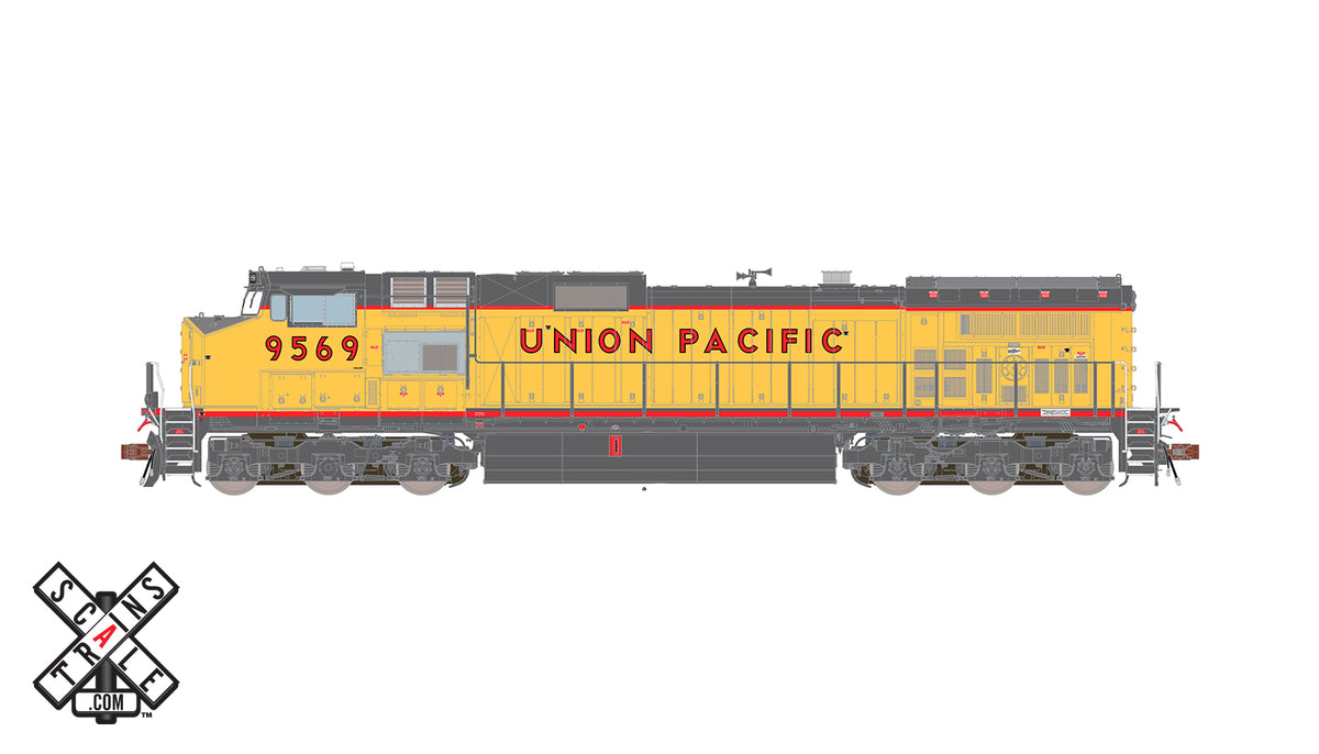 ScaleTrains 32857 Rivet HO GE C44-9W Union Pacific UP 9569 DCC Sound
