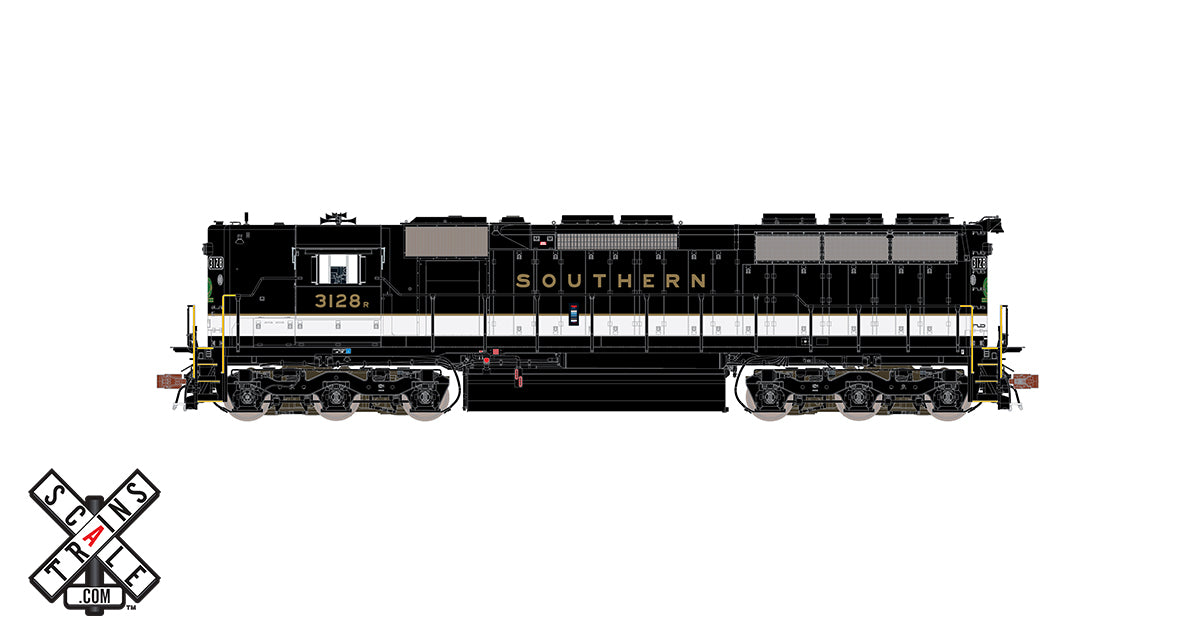 ScaleTrains 32928 HO Scale EMD SD45 Southern (Gold Lettering) 3131 DCC Sound