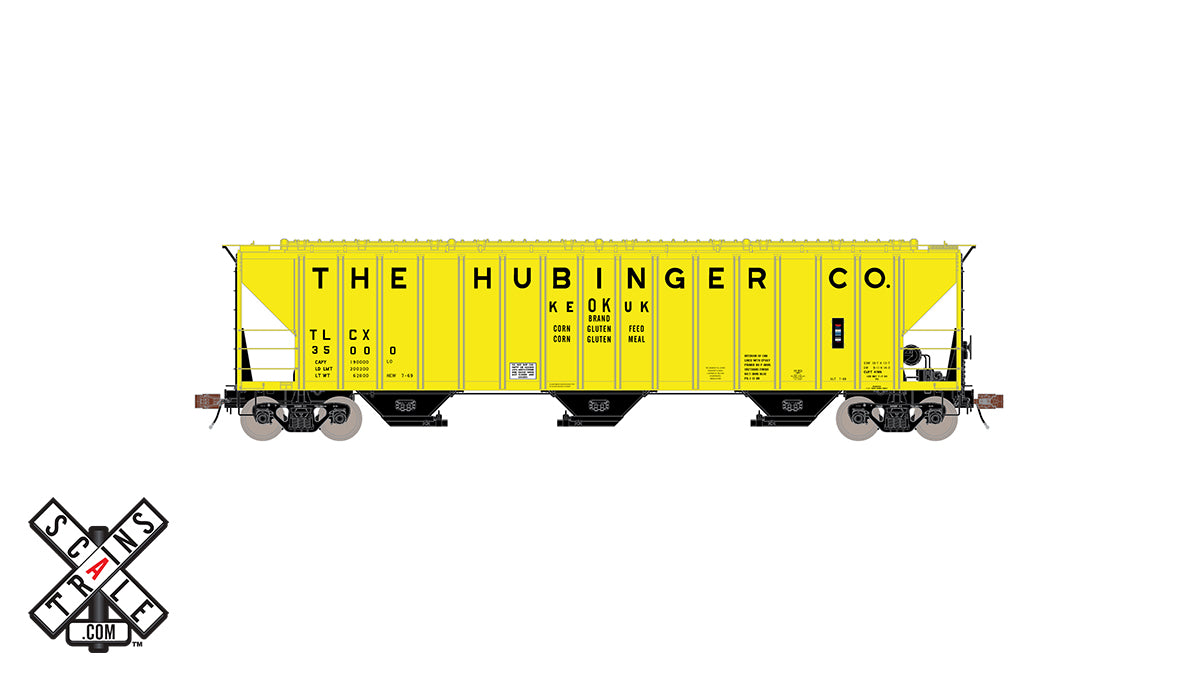 ScaleTrains 33041 HO Scale Rivet Counter PS-2CD 4785 Covered Hopper Hubinger TLCX 35005