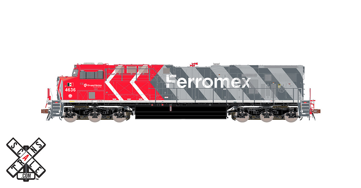 ScaleTrains 33077 Rivet HO GE ES44AC Ferromex "Zebra" FXE 4636 DCC Sound
