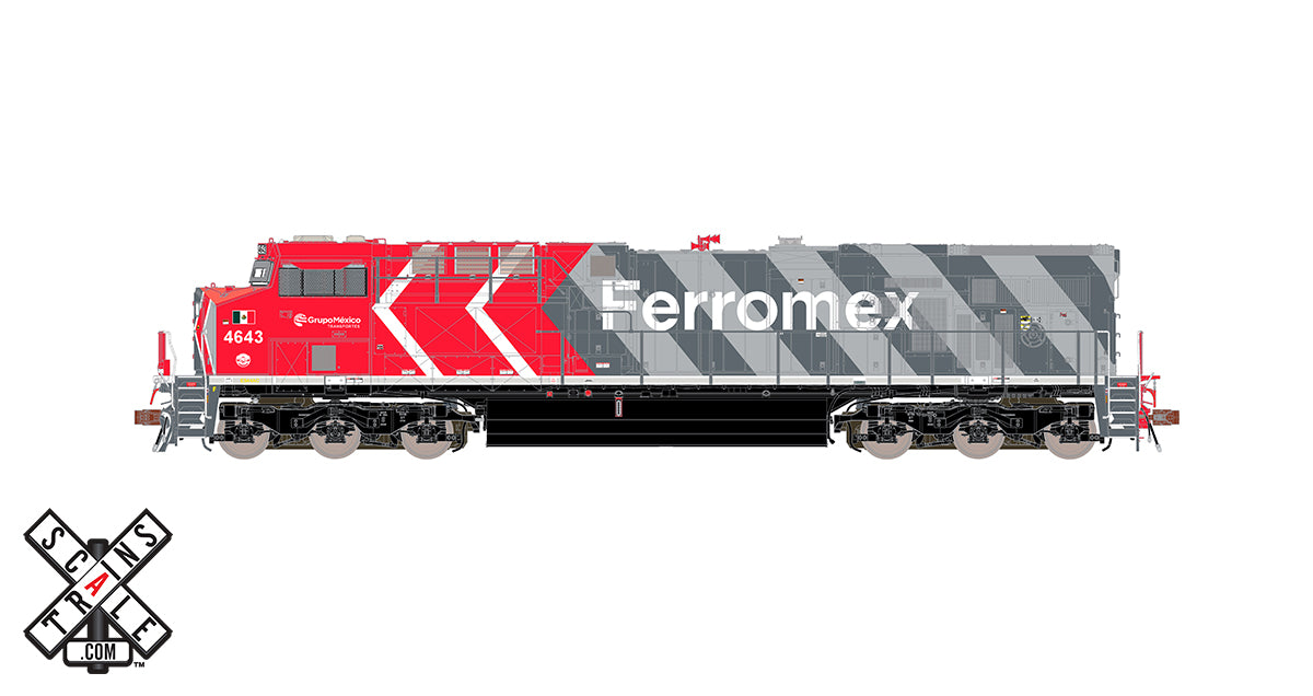 ScaleTrains 33080 Rivet HO GE ES44AC Ferromex "Zebra" FXE 4643