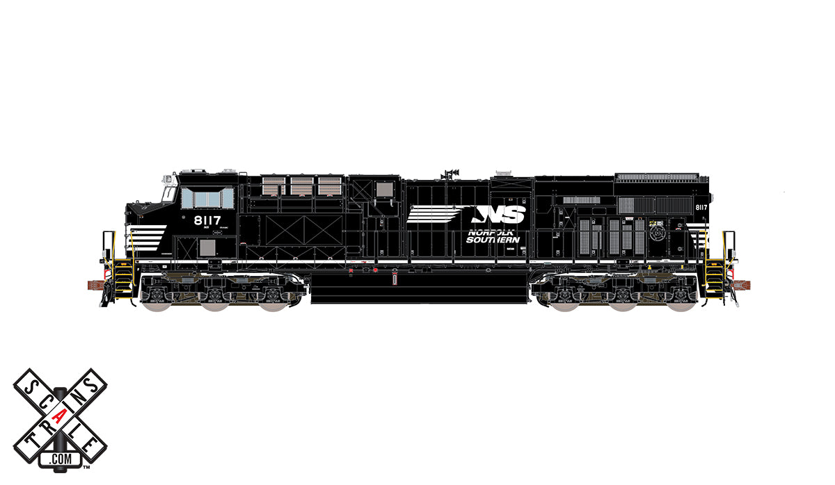 ScaleTrains 33095 Rivet HO Scale GE ES44AC Norfolk Southern Horsehead/PTC NS 8120 DCC Sound