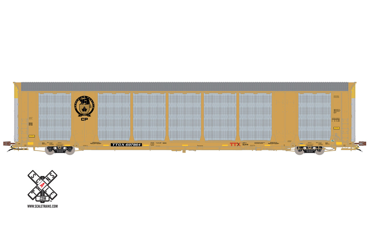 ScaleTrains Rivet 32752 HO Scale Gunderson Multi-Max Autorack Canadian Pacific CP/TTGX 697873