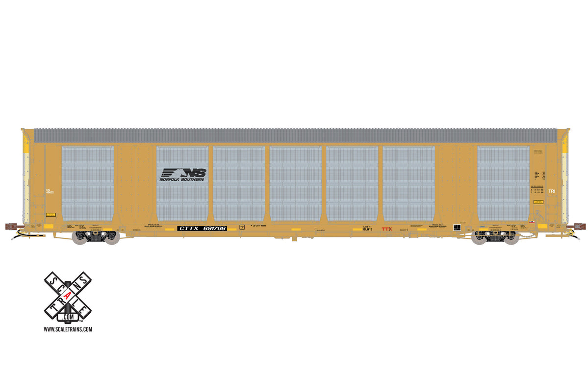 ScaleTrains Rivet 32771 HO Scale Gunderson Multi-Max Autorack Norfolk Southern NS/CTTX 691751