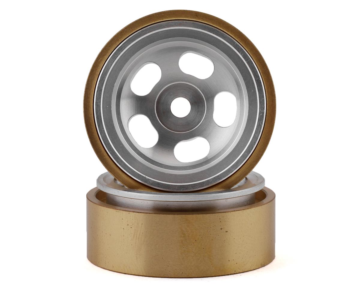 SSD RC 00426 Aluminum / Brass 1.0" 5-Slot Beadock Crawler Wheels