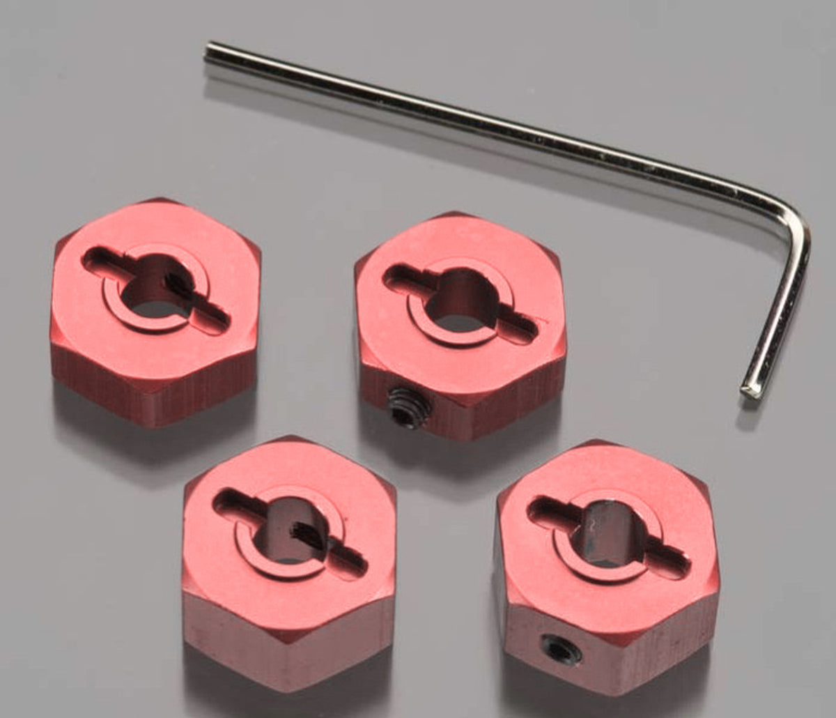 ST Racing Concepts ST3654-14R 14mm Clamp Style Red Aluminum Hex for Stampede