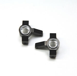 STRC STRTA31381BK Black CNC Machined Aluminum Steering Knuckles for SCX10ii