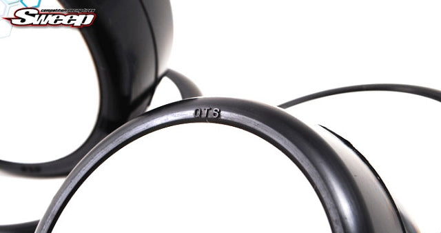 Sweep Racing 2735 1/10 Touring Car QTS32 TRUE BLACK Pre-Glued 4 Piece SQT-32BK Tire Set - Choose Your Wheel Option