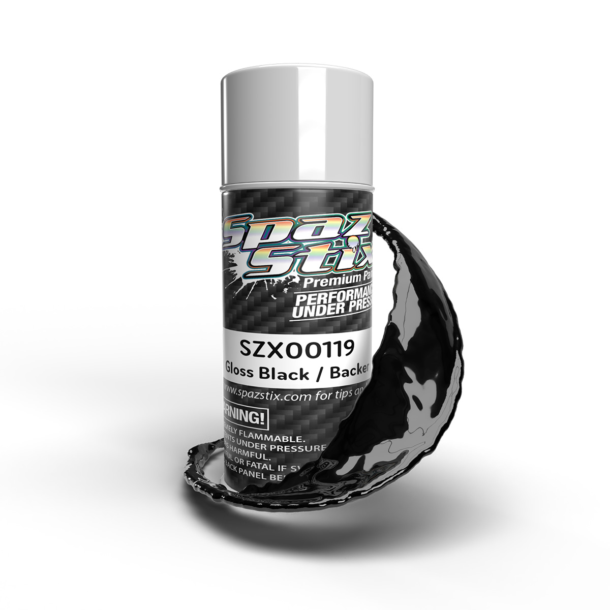 HIGH GLOSS BLACK / BACKER PAINT AEROSOL 3.5OZ SZX00119
