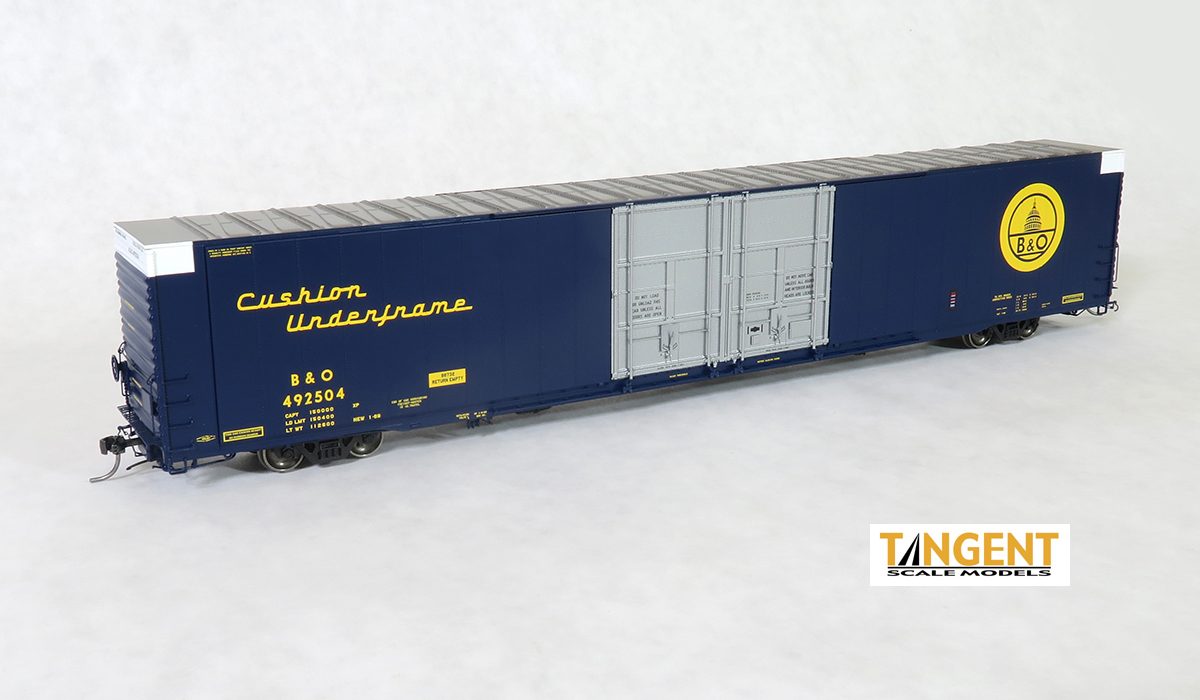 Tangent Scale Models 25024-02 HO Scale Greenville 86' Auto Parts Boxcar Baltimore & Ohio B&O 492501