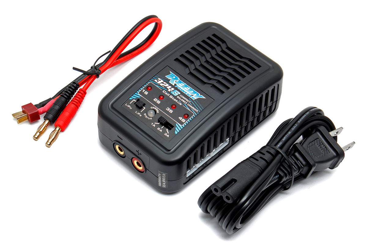 Team Associated 27201 Reedy 324-S Compact LiPo Balance Charger with Deans Lead Included