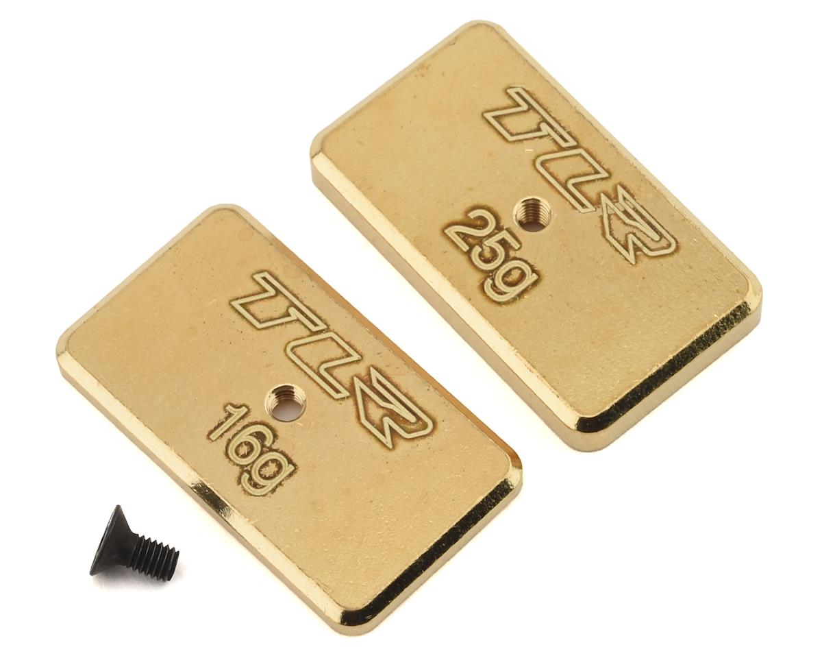 Team Losi Racing TLR331041 Rear Brass Weight Set 16g and 25g for 22 5.0