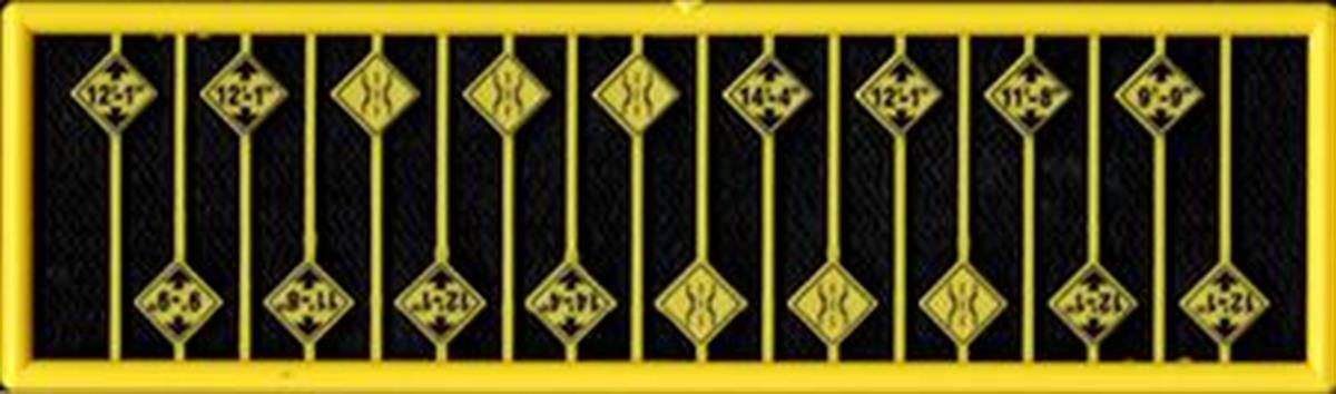 Tichy Train Group 2684 N Scale Bridge Clearance Warning Signs