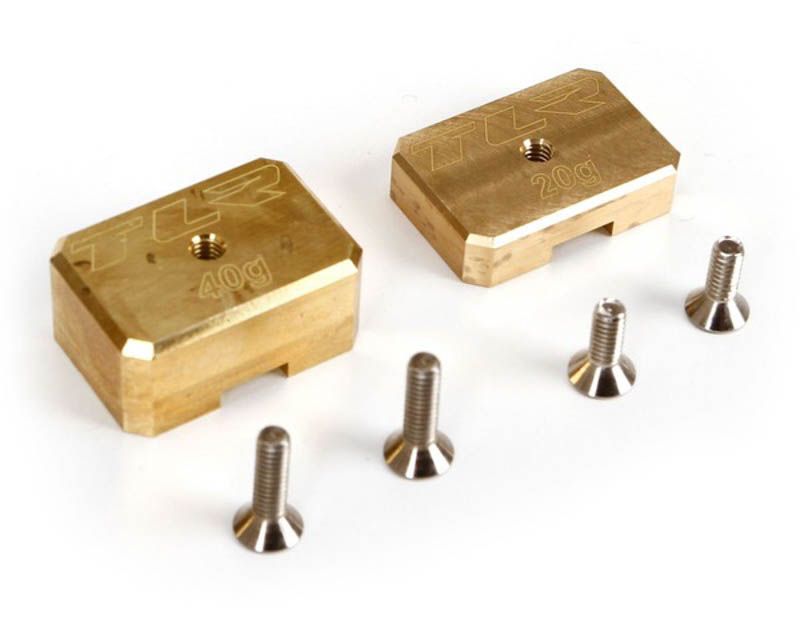 Team Losi Racing TLR341001 Brass Weight System 20g 40g: 8T 3.0 (341001)