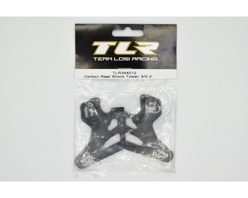 Team Losi Racing TLR344012 Carbon Rear Shock Tower: 8/E 4.0 (344012)