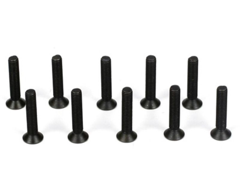 Team Losi Racing TLR5964 M3x16mm FHCS Flat Head Cap Screws (10) (5964)