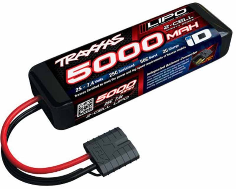 Traxxas 2842X 5000mAh 2-cell 7.4V LiPo Battery Short (2842X)