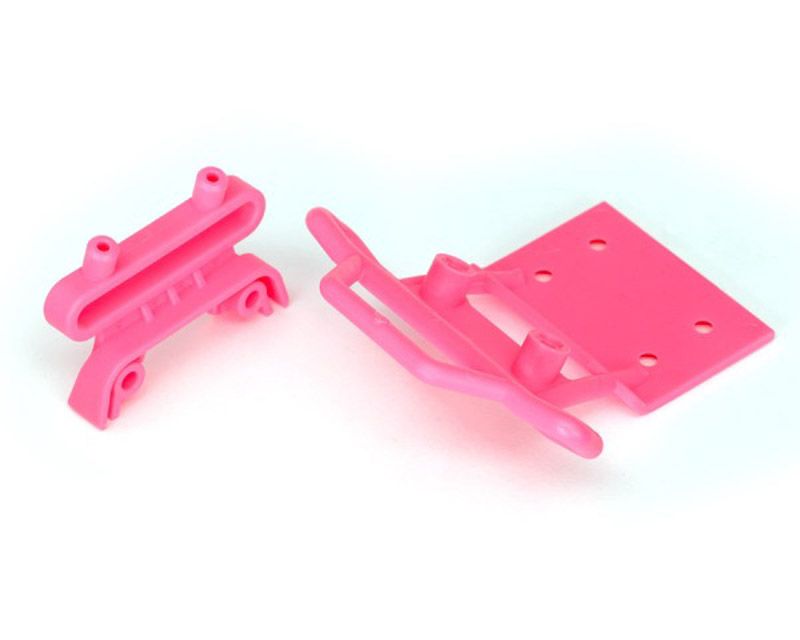 Traxxas 3621P Bumper Front/Bumper Mount Front/4x23mm Pink (2) (3621P)