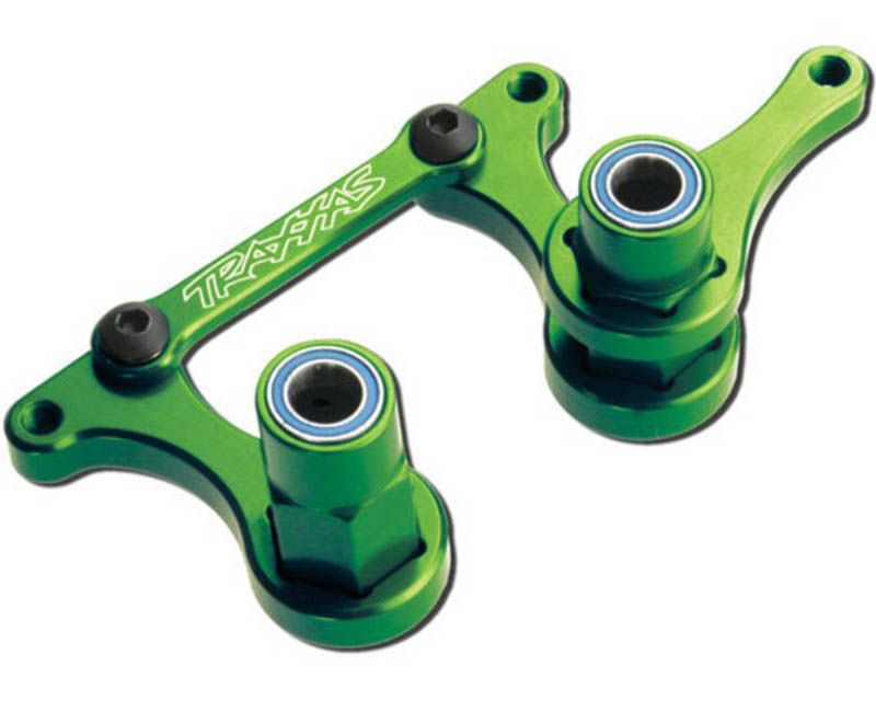 Traxxas 3743G Alum Steering Bellcranks Green 4 RUS Slash BAN (3743G)