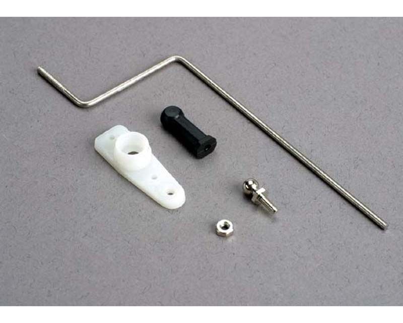 Traxxas 3825 Steering Rod Plastic Rod End Chrome Threaded Ball & Nut Servo (3825)