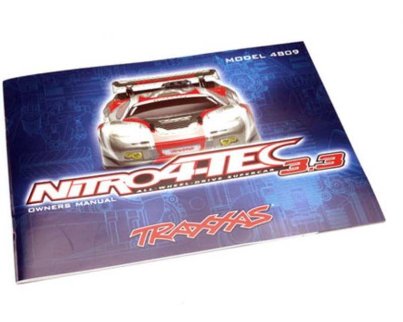 Traxxas 4899R Owner's Manual Nitro 4 Tec with TRX 3.3 Racing Engine (4899R)