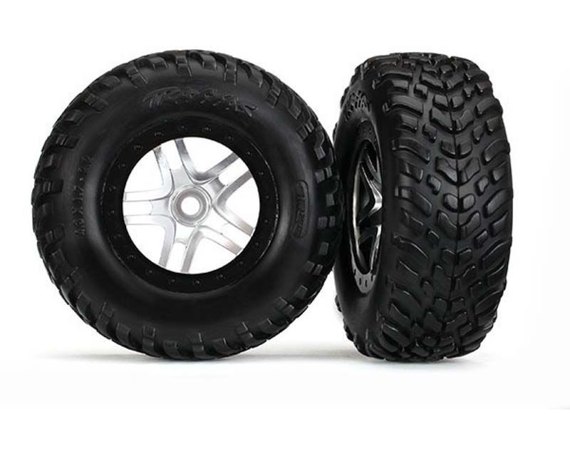 Traxxas 5889R Tires & Wheels Assembled Glued S1 Compound SCT Split-Spoke (5889R)