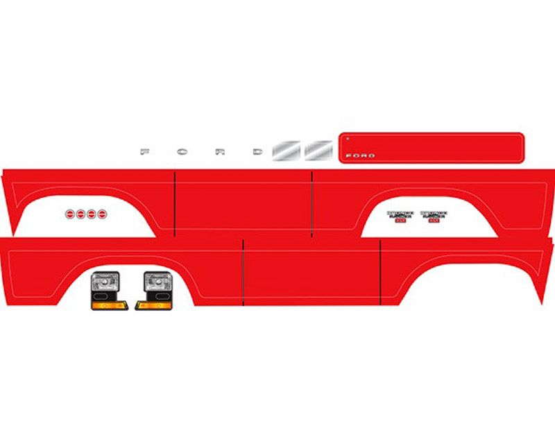 Traxxas 8078R Decal Sheet Bronco (Red) (8078R)