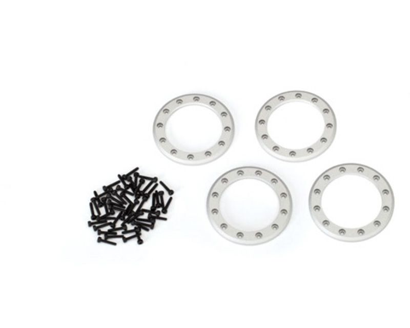 Traxxas 8169 Beadlock Rings Satin (1.9) (Aluminum) (4) 2x10 Cs (48) (8169)