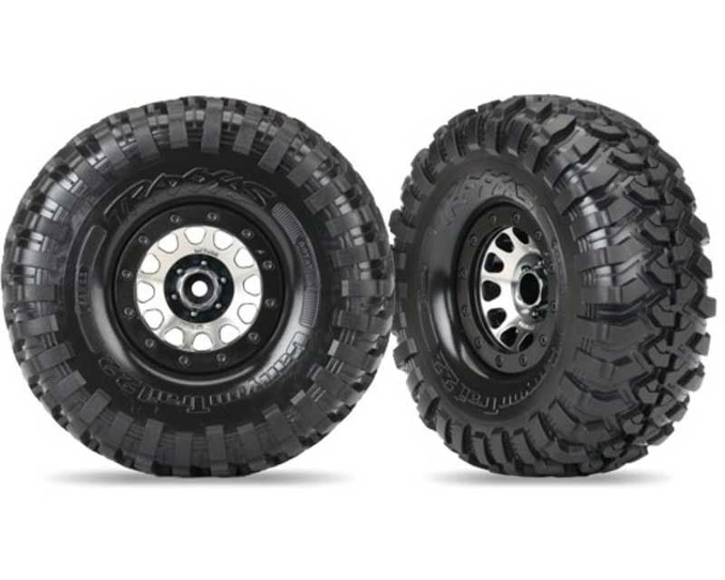 Traxxas 8172 Tires and Wheels - Assembled (Method 105 Black Chrome Beadlock W (8172)
