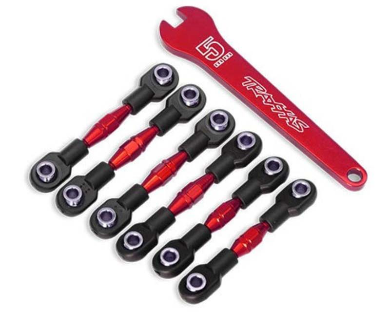 Traxxas 8341R Turnbuckles Aluminum Red-Anodized Camber Links - 32mm (8341R)