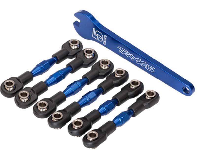 Traxxas 8341X Blue-Anodized Front Turnbuckle Camber Links (32mm) Mustang 4-Tec 2.0 (8341X)