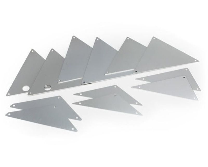 Traxxas 8434A Tube Chassis - Inner Panels (Silver Aluminum) (8434A)