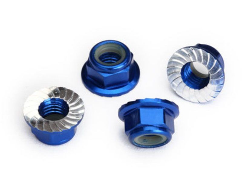 Traxxas 8447X Blue-Anodized 5mm Locking Wheel Nuts Maxx 4S UDR (8447X)