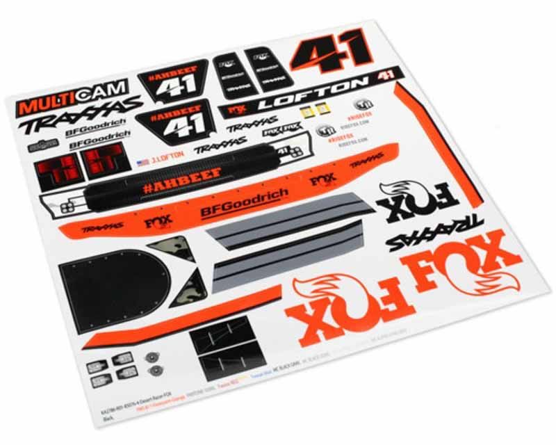 Traxxas 8515 Decals - Unlimited Desert Racer - Fox Edition (8515)
