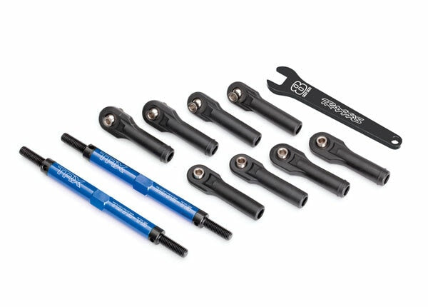 Traxxas 8638X Blue Aluminum TUBES Toe Link (Front or Rear)